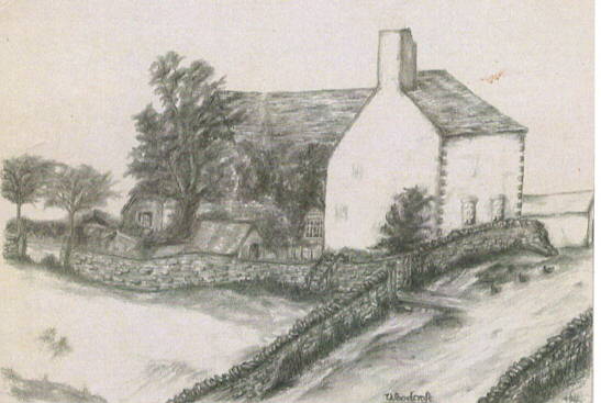 Artist's impression of Woodcroft c1901