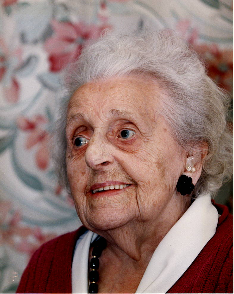 Julia Kirtley (nee Blackett) on the day after her 100th birthday